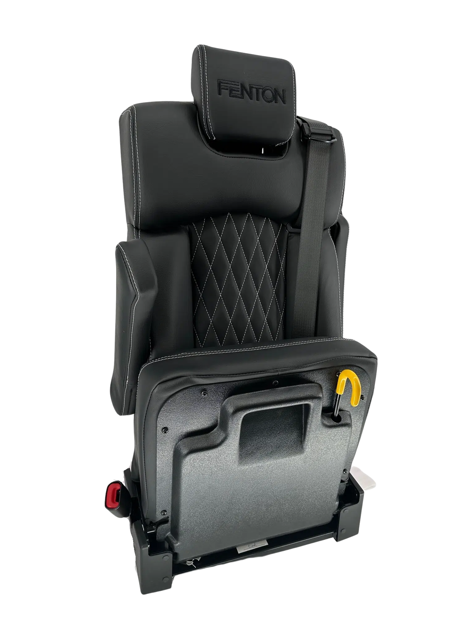 Trieste Flip Seat with Black E-Coat AbiliTrax Pod and Step-N-Lock Base
