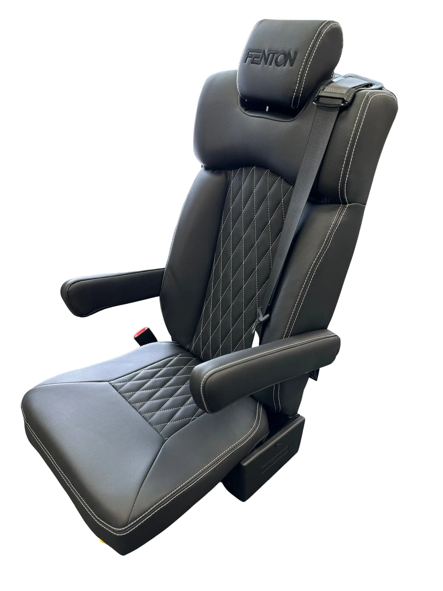 Trieste Flip Seat with Black E-Coat AbiliTrax Pod and Step-N-Lock Base