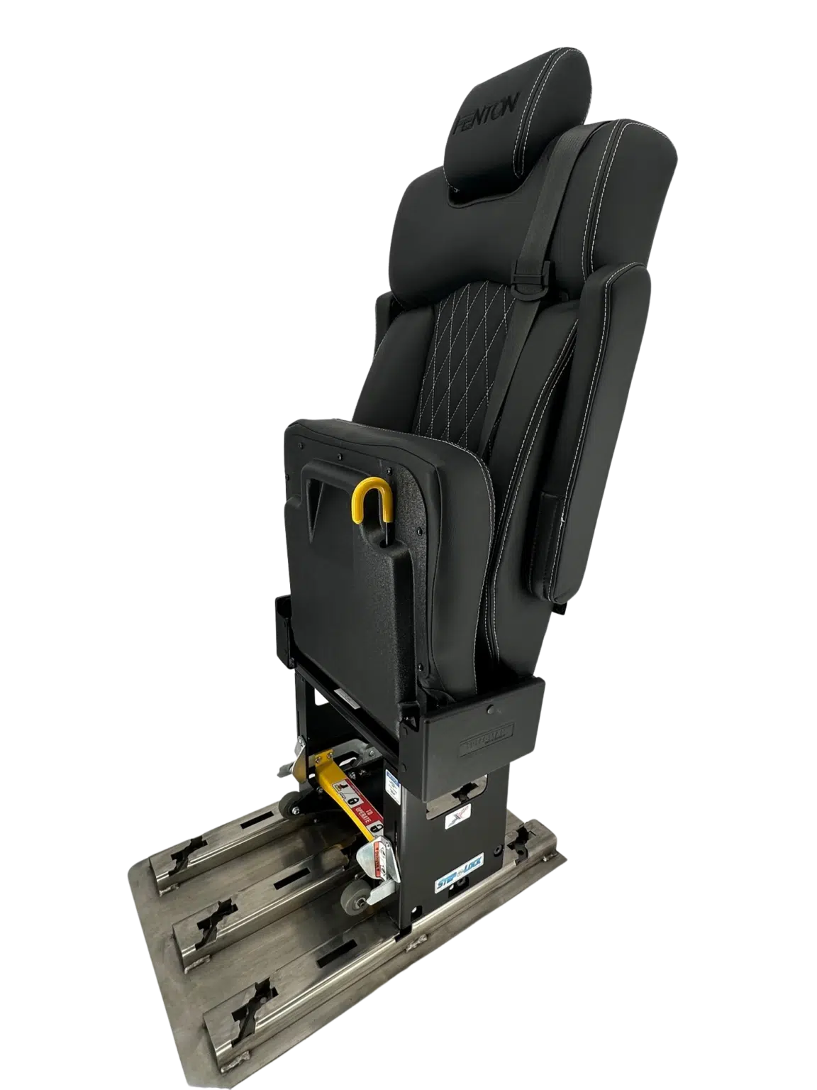 Trieste Flip Seat with Stainless Steel AbiliTrax Pod and Step-N-Lock Base