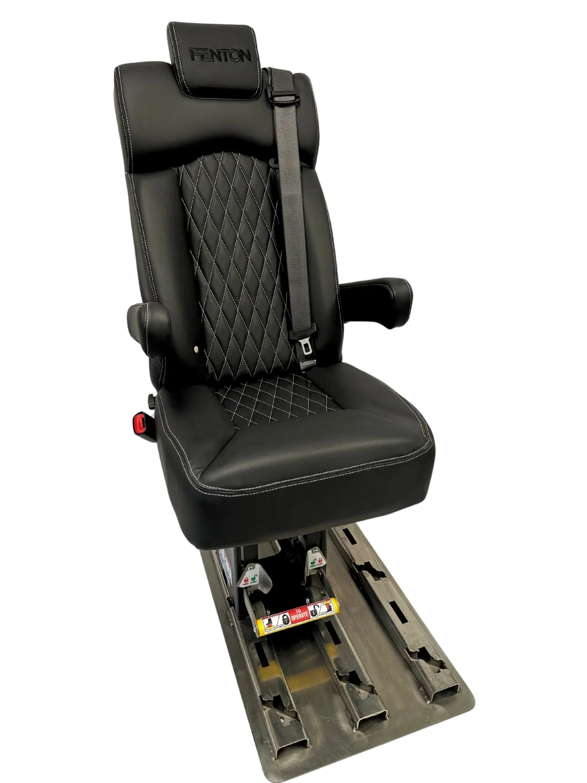 Trieste Rigid Recline Seat with Stainless Steel AbiliTrax Pod and Step-N-Lock Base