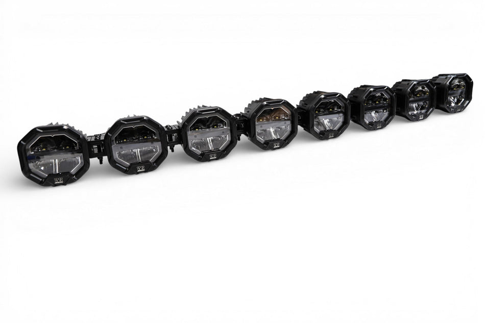 8 Light U-Con Interlocking Off Road LED Pod With Amber or White DRL Running Light