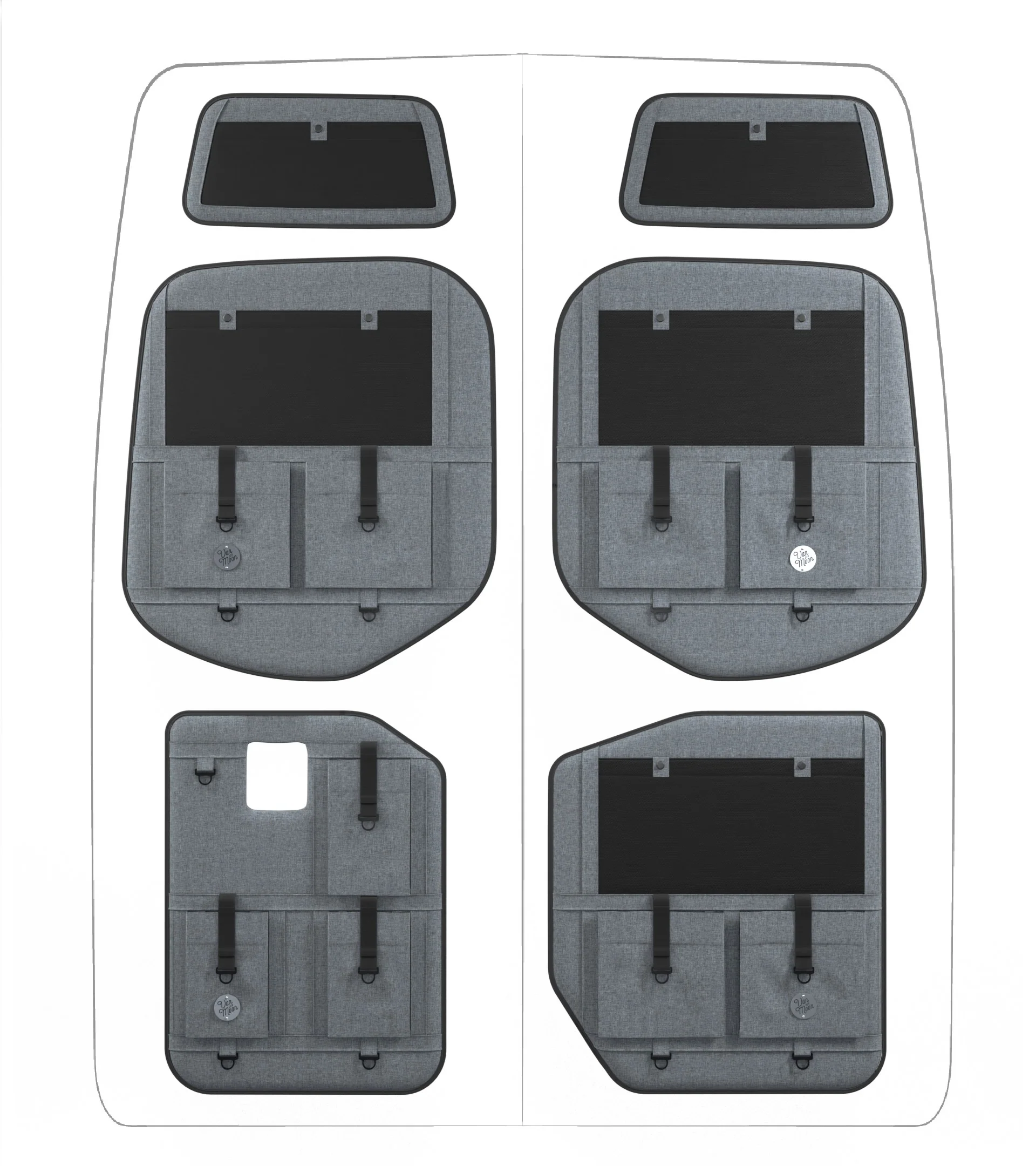 Van Der Moon Rear Door Organizer for 2019+ Mercedes Sprinter Vans