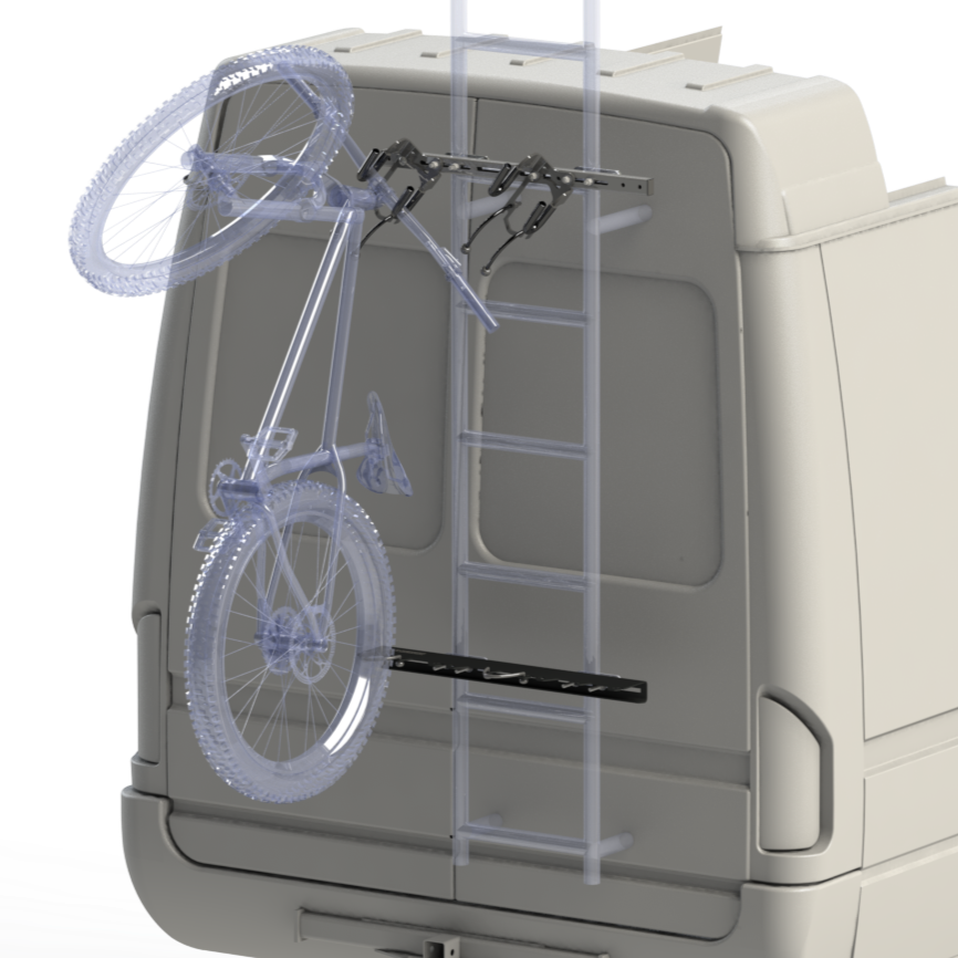 Bike Rack Kit for Rear Ladder Lolo Racks Rad Lad – Alpine Van Works, LLC