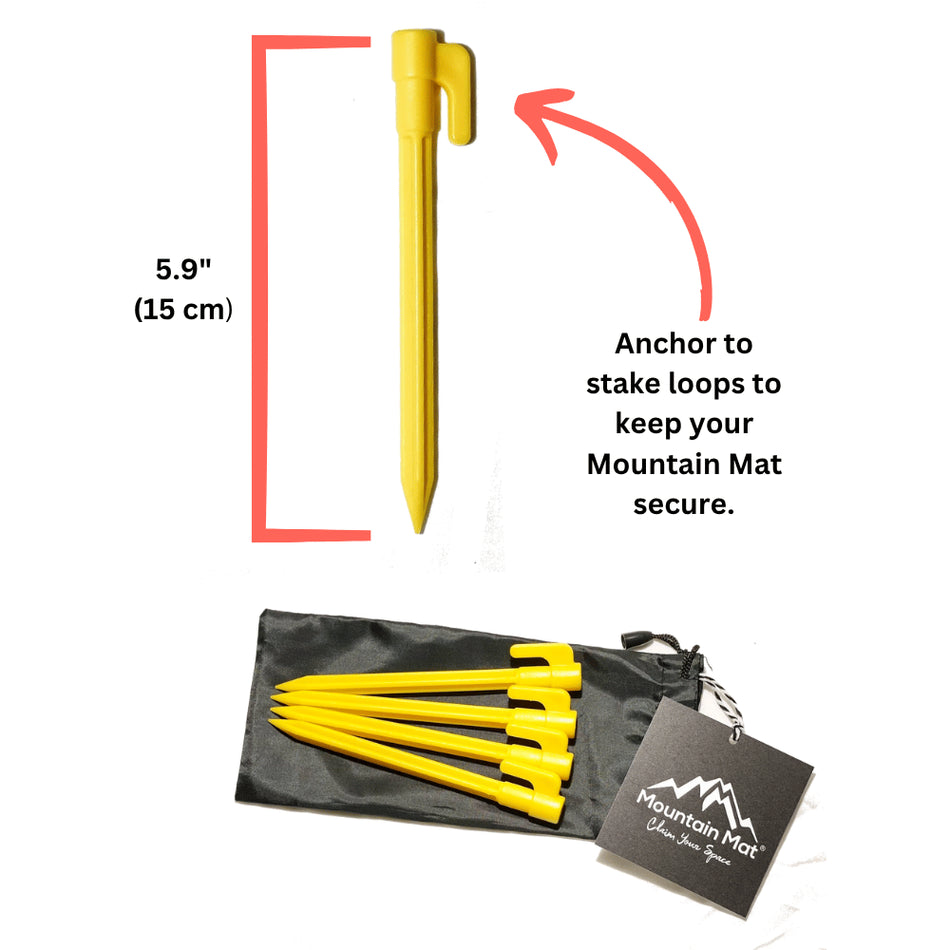 Sand Stakes for Outdoor Mats – 4 Pack