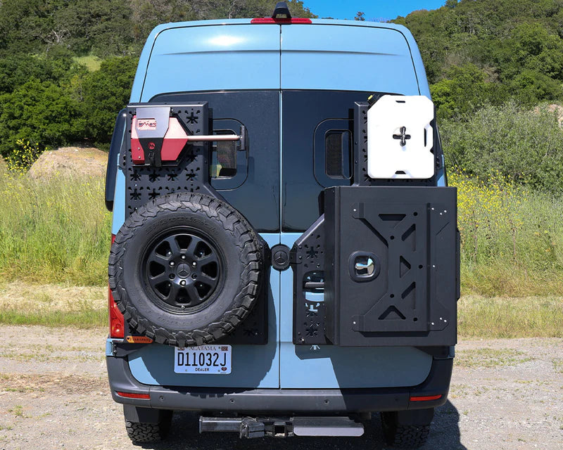 Sprinter Rear Generator Rack nVader Sprinter Rear Rack – Alpine Van Works, LLC