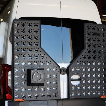 Sprinter Rear Generator Rack nVader Sprinter Rear Rack – Alpine Van Works, LLC
